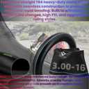 90/100-16, 150/80/16, 3.00-16, 3.25-16, 3.50-16, FOR CRF150R, CRF150F, DR125/150, KLX140L, Deep Tread Design Heavy Duty Off-Road Motorcycle Inner Tube,