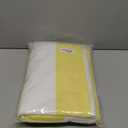 CLOWOOD Plush Oversized Beach Towel - Cotton 40 x 72 Inch Large Thick Yellow Striped Cabana Pool Swimming Towel