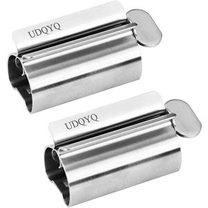 Toothpaste Squeezer - Metal Tube Squeezer Stainless Steel Tube Wringer UDQYQ Toothpaste seat Holder Stand (Silver)