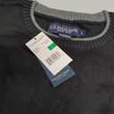 U.S. Polo Solid Jersey Crew Neck Sweater Pullover for Men (Large, Black)