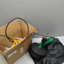 50 Ft Drain Snake, Fast Unclog Snake, Manual & Electric Plumbing Snaker for Shower Sink, Toilet and Kitchen, Drain Auger 50 ft Comes with Gloves and Bag, 1/4 Inch, Green
