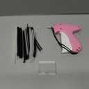 Stitch Gun for Clothes - Handheld Stitch Gun Quick Clothing Fixer - Tagging Gun - Includes 6 Needle, 1000 Black Fasteners & 1000 White Fasteners (Pink/Orange)