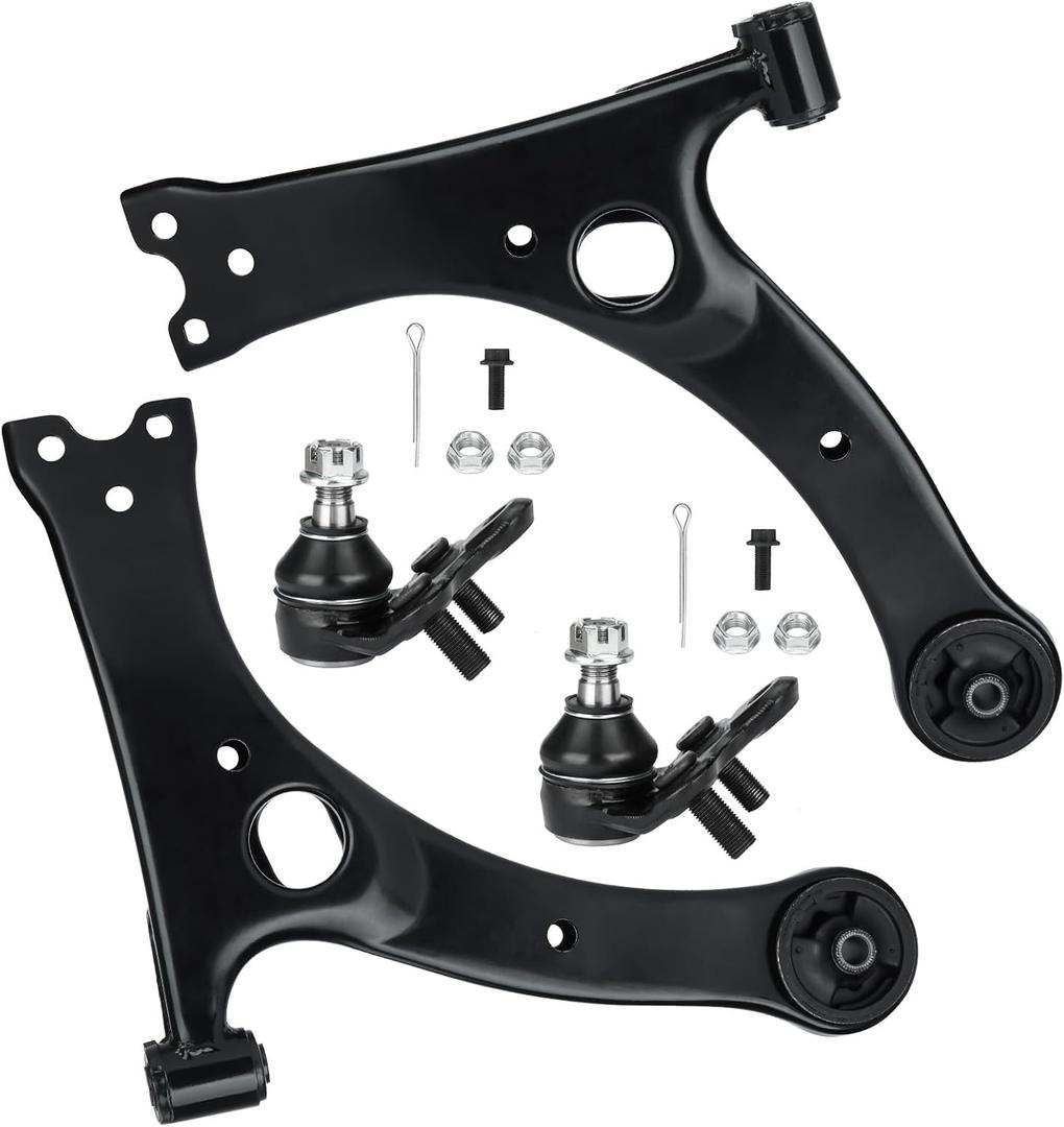 Front Lower Control Arms Driver Passenager Side Fit for Toyota Corolla 2003-2008, Celica 2000-2005 - 4 pcs Suspension Kit with Ball Joints