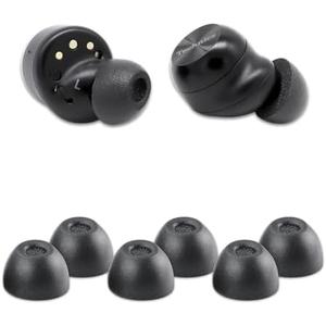 Comply TWo-220-C | Memory Foam Replacement Earbud Tips for Technics EAH-AZ100, Denon PerL Pro, Soundcore, CMF & More | Ultimate Comfort, Secure Fit, Superior Noise Isolation | Black, Medium (3 Pairs)