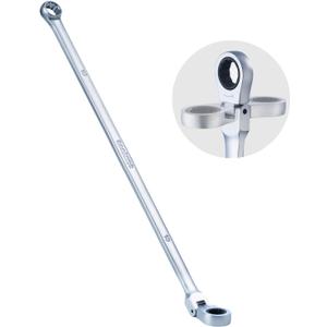 Toolant 10mm Extra Long Ratcheting Wrench, Flex Head & Fixed Offset Head Double Box End Combination Wrench, CR-V Steel