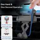Car Phone Holder for Jeep Grand Cherokee, Compatible with iPhone and All Smartphones, Easy Operation, Auto Lock, Fits 2014-2018 Models, Black