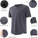 MagnaMan Men's 3-Pack Short Sleeve Crew Neck T-Shirts Solid Color Casual Tee Shirts - Ideal for Gym, Work & Daily Life (Black, M)