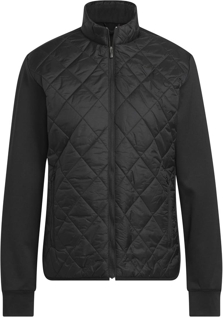 adidas womens Ultimate365 Quilted Full-zip Jacket (Small, Black)