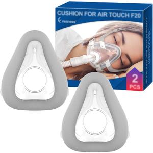 2 Packs Replacement Cushion (L) for AirTouch F20, Optimized Comfort & Secure Seal with Memory Foam (New Version), Exceptional Value & Durable Replacement Supplies by Everness (L)