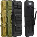 Rifle Bag, Tactical Long Rifle Backpack, Portable Shotgun Case for Firearm Storage and Transportation, Suitable for Outdoor Hunting Shooting (32in, Black)