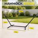 Heavy Duty Hammock Stand, 450lb Capacity 9ft Portable Steel Frame Only for Outdoor Patio or Indoor
