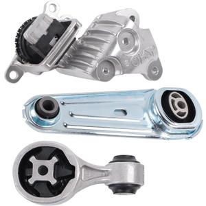 3PCS Engine Motor Mount & Torque Strut Mount Set Compatible with 2014-2020 Rogue 2.5L L4, Hydraulic, Replace# 112105HA0A, 113604BA0B,A4367,EM-7295 (Nissan)
