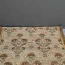 Loloi Chris Loves Julia Rue Collection RUE-01 Wheat/Sage 2'-3" x 3'-9" Accent Rug Jute Neutral Floral Living Room Bedroom Rug