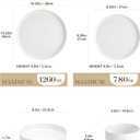 MALACASA 24 Pieces Porcelain Dinnerware Set, Modern White Dish Set for 6, Premium Serving Plates and Bowls Sets, Chip and Scratch Resistant Dishware Sets Kitchen Dishes Dining Ware Set, Series LEAH