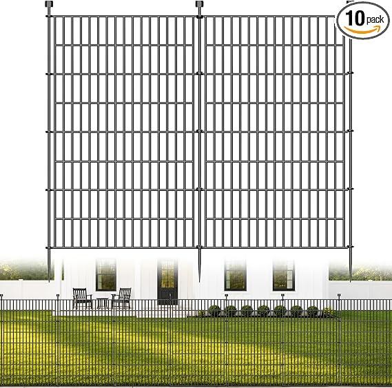 No Dig Garden Fence Outdoor for Yard, 48in (H) x 23.6ft(L)