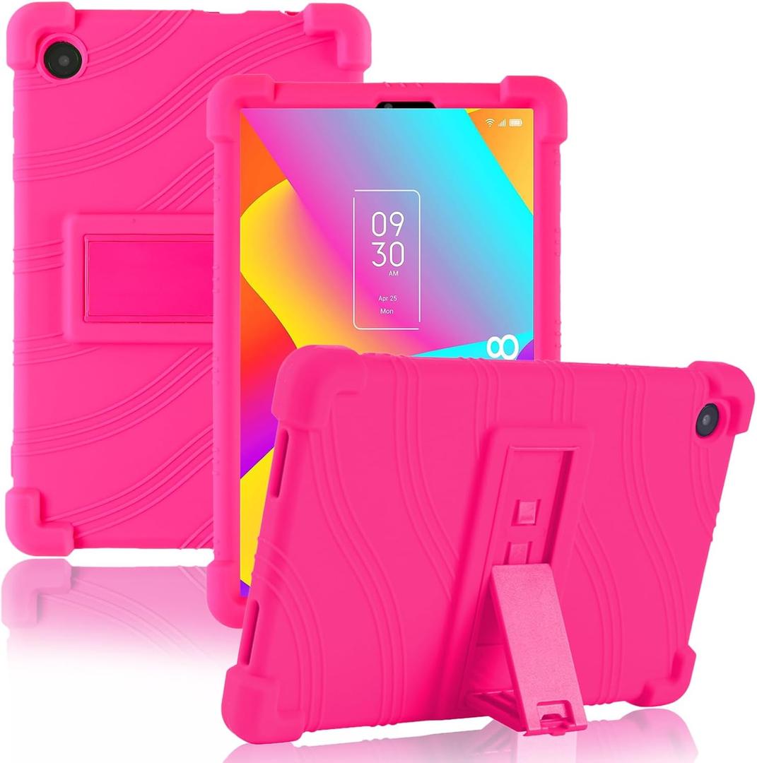ATOOZ for TCL Tab 8 LE Case Kids 8.0 Inch (9137W/9132X),Soft Silicone TCL Tab 8 Wifi/8V/8 Plus Case with Adjustable Stand