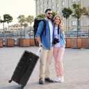 Sweetcrispy 28 Inch Checked Luggage, Suitcase with Spinner Wheels | Expandable, ABS Hard Shell, Lightweight, Rolling, Smooth, TSA Lock, Business Trips and Daily Vacations