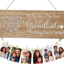 Grandma Gifts Picture Frame Grandkids Photo Holder for Grandmother from Granddaughter Grandson Christmas Nana Gift for Thanksgiving