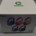 iClever Kids Headphones for School K-12, 85dBA Safe Volume, Tangle Free, 3.5mm Jack, HD Stereo, Swivel Foldable Kids Headphones with Cord for Classroom/Student/Tablets/Laptop, Bulk 5Pack (Colorful)