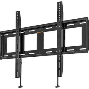 Perlegear Heavy Duty Fixed TV Wall Mount for 42"-115" TVs up to 225 lbs, Low Profile TV Mount Fits 16", 24", 32" Studs, One-Piece Bracket with Magnetic Pull Tabs, Max VESA 800x600mm