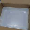 IRIS USA 6 Qt. Storage Bins with Lids, 4-Pack, |Made in USA|, Small Plastic Craft Container Sensory Totes for Art Supplies, Paper, and Office, Stackable - Clear