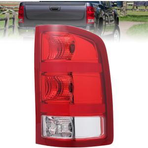 Boine Right Passenger Side Tail Light Compatible With 2007-2013 GMC Sierra 1500 2500HD 3500HD Rear Light Housing - Bulb Included (Right Passenger Side)