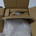 KCO Lighting Modern Brushed Gold Semi Flush Mount Drum Ceiling Light Fixture Mid Century Antique Brass Flush Mount Ceiling Light Milk Glass Hallway Light