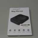 VOBAGA Coffee Mug Warmer for Desk with Auto Shut Off & 3-Temp Settings, Coffee Cup Warmer with Smart Safety Alert Home Office Accessory, Perfect for Coffee, Tea, Milk (Mug for Display) (Black)