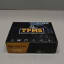 Tire Pressure Monitoring System for 6-Wheel SUV Truck RV, Real-Time Tire Monitoring System with Solar Charge, 0-99PSI, Wireless TPMS Sensors Set of 6 & 6 Alam Modes - With Extra 6 Tire Valve Caps