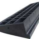 Rubber Curb Ramp for Sidewalk/Car/Wheelchair/Motorcycle/Step, Heavy Duty 10cm Rising Entry and Exit Ramps Non-Slip Surface Ramp Threshold, 10t