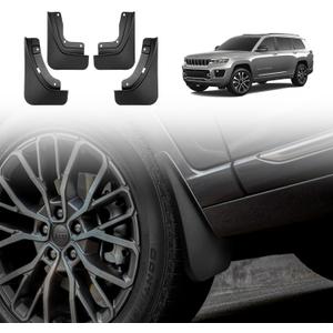 Muslogy for 2021-2025 2026 Grand Cherokee L 3Row Seat Mud Flaps Fender Mud Guard Front & Rear 4PCS Set No Drilling Required Compatible with Jeep Grand Cherokee L 2026 2025-2021 GCL Accessories