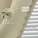 Self Adhesive Portable Blackout Curtains for Bedroom Easy to Install Window Thermal Lnsulated Kitchen Room Darkening Small Window Curtains, Cortinas Para Cuarto, 35"W X 79"L, Beige, 1 Panel