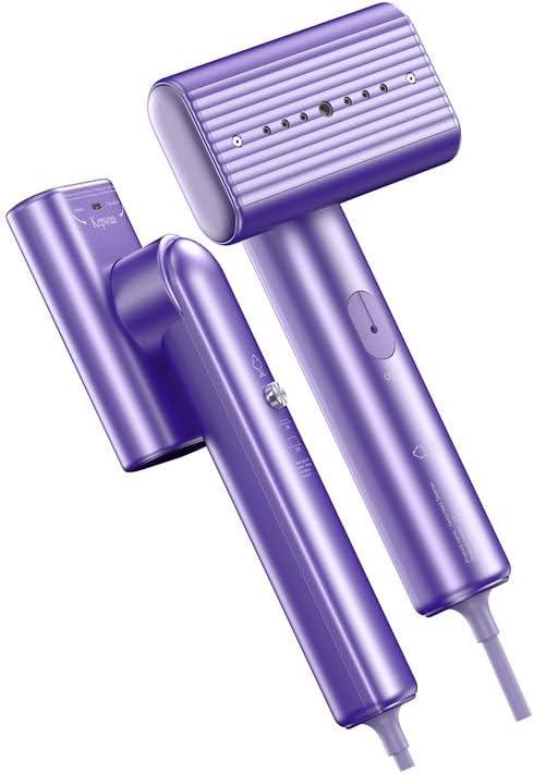 Portable Travel Steamer for clothes - 1200W Clothes Steamer Handheld Remover Fabric Clothing Wrinkles, 15s Fast Heat-up Garment Steamer, 120V Countries Steam iron for Home, Travel (Purple)