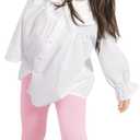 2 Pack Toddler Girls Flare Pants Baby Cotton Leggings Size 18M-5T (Pink)