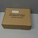 Ravinte 30 Pack 15 Pairs 1-1/4 inch Overlay Soft Close Hinges for Kitchen Cabinet Hinges Satin Nickel Hidden Hinges Stainless Steel Concealed Hinge self Closing