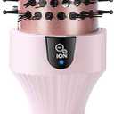 Dovza Blowout Boost Thermal Brush - 1.5 Inch Thermal Brush & Curling Iron for Voluminous Blowout, Dual Voltage, Ceramic Tourmaline & Negative Ion, 5 Heat Settings