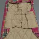 Kuoser Waterproof Dog Coat, Reversible Dog Jacket for Medium Dogs, Adjustable Durable Doggie Winter Coat Warm Puppy Cold Weather Apparel from Small to Large Breed, Rose M (Medium (Pack of 1))