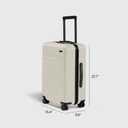 Away Bigger Carry-On Luggage, Lightweight Hardside Large Suitcase with Spinner Wheels, TSA Lock, Airline Approved, Salt White Matte, The Bigger Carry-on