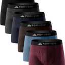 6 Pack Mens Merino Wool Underwear, Breathable Wool Boxer Briefs, Comfortable Soft Moisture Wicking Boxers Shorts (Large, Multicolor01)