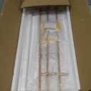 WOPITUES Floating Shelves with Gold Metal Guardrail, Shelves for Wall Decor Set of 3, Wall Shelves for Bedroom, Bathroom, Kitchen, Living Room, Plants, Picture Frames, Art- White and Gold (15.7 inch)