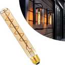 MYEARAYS 40 Watt Decorative Vintage LED Light Bulbs, T185 Extended Bulb Golden 4W LED Filament Edison Bulb,2700K Oversized Warm Lights,Dimmable E26 Lamp Base,1-Pack-Gold