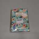 2026 Planner, Jan.2026 - Dec.2026 Planner Weekly and Monthly 6.25"x8.5" with with Page Tabs, Calendar Hardcover with Inner Pocket, Elastic Band, Twin-Wire Binding, Bookmark, Green Flowers