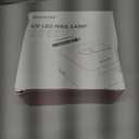 JODSONE U V Nail Lamp Rechargeable Portable with 3 Timers and LCD Display Screen for Nail Dryer Gel White