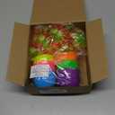 Easter Basket Stuffers for Kids, 6 Pack 3" Jumbo Filled Easter Eggs with Light Up Suction Cup Balls, Easter Eggs Filled Stress Relief Fidget Toys Tossing Stick Balls for Egg Hunt Party Favors Gifts