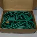 2 Pcs 20FT Outdoor Extension Cord for Yard Landscape Inflatables Lighting Decor, 1 to 3 Splitter Extension Cable with 6 Ground Plug Safety Covers Each, Dual-Head Outlets UL Listed Weatherproof