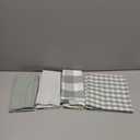 CARRIE HOME Farmhouse Sage Green Plaid Pillow Covers 18x18 Set of 4 Spring Neutral Throw Pillows Light Green Checkered Decorative Pillow Cover for Indoor Couch Bed or Outdoor Porch Patio, Grey Green