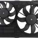 Engine Radiator Cooling Fan Fit for VW Jetta City, Passat, Golf, Golf R, Tiguan, Beetle, CC, Eos, GTI, R32, Audi A3, A3 Quattro, TT, TT Quattro, Replace 1K0959455DT 620805