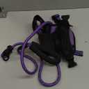 IVY&LANE No Pull Dog Harness for Large Dogs, Dog Vest Harness with Leash, Safety Belt and Storage Strap, Fully Adjustable Harness, 360 Reflective Strip, Soft Handle (Purple, L)