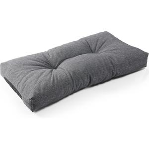 SUNROX LokGrip Non Slip Tufted Memory Foam Bench Cushion, FadeShield Water Resistant Durable Thicken Outdoor/Indoor Bench Seat Pads 27x12x4 inch, Heather Charcoal