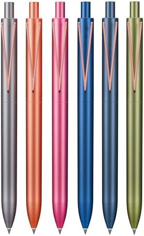 Mr. Pen- Retractable Gel Pens, 6 Pack, Black Ink Gel Pens Fine Point 0.5mm, Metallic Dark Vintage Barrels, Fast Dry, Retractable Pens, Gel Ink Pens, Aesthetic Pens for Journaling Fine Tip Pens
